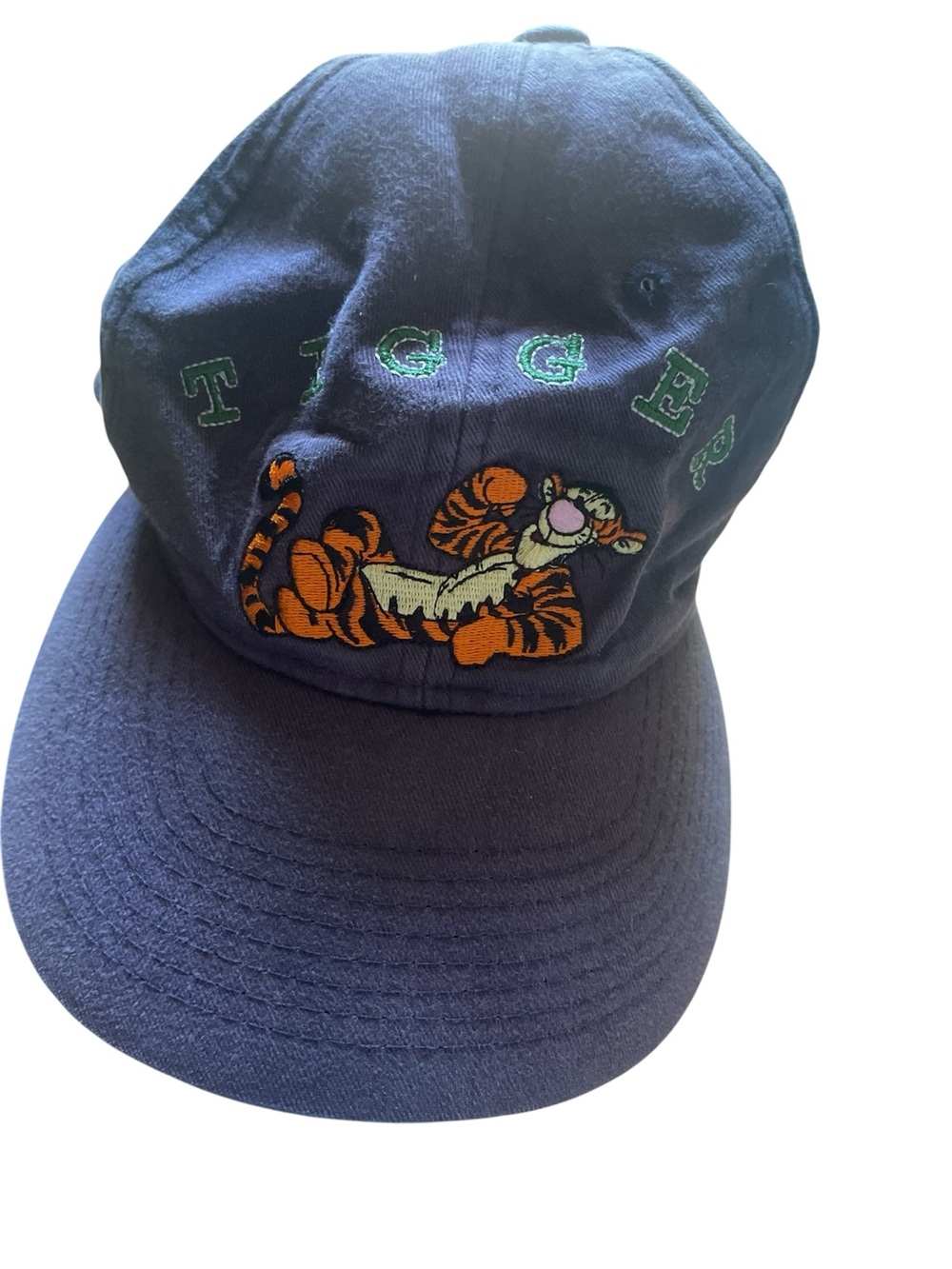 Vintage 90s Tigger Embroidered Baseball Cap Purple: adjustable